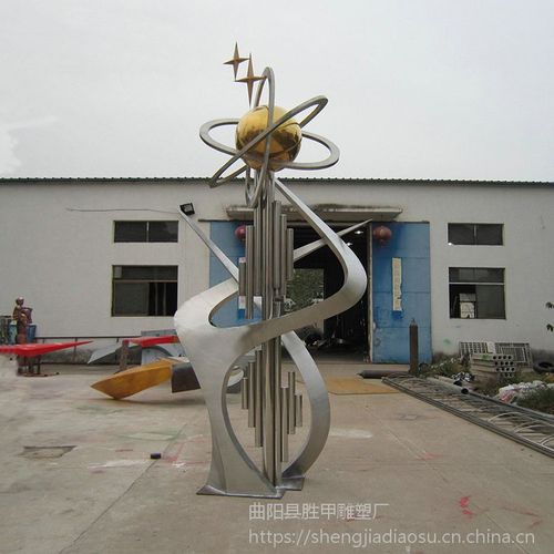 雕塑定制不锈钢雕塑房地产景观设计大型广场雕塑鹿方圆工艺品厂家